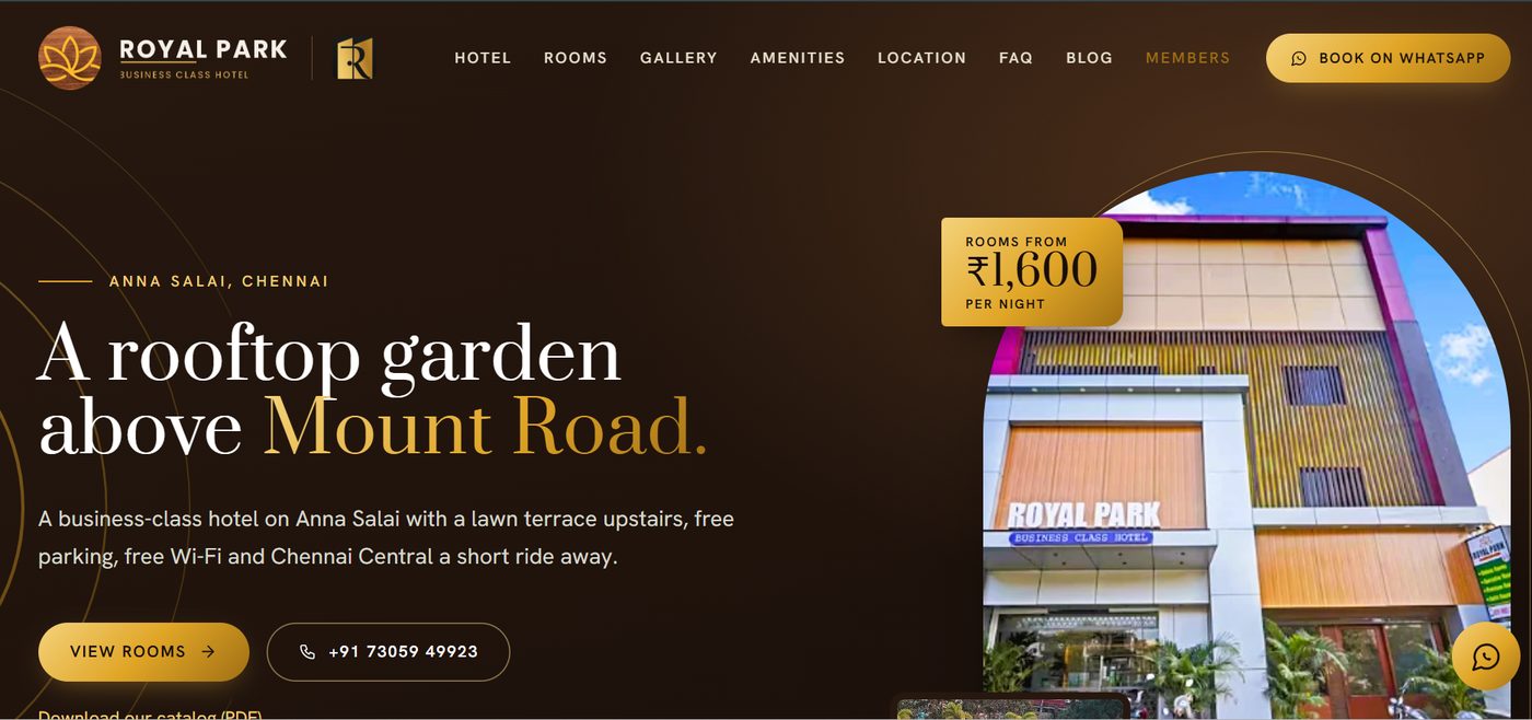 hotelroyalparkchennai.com